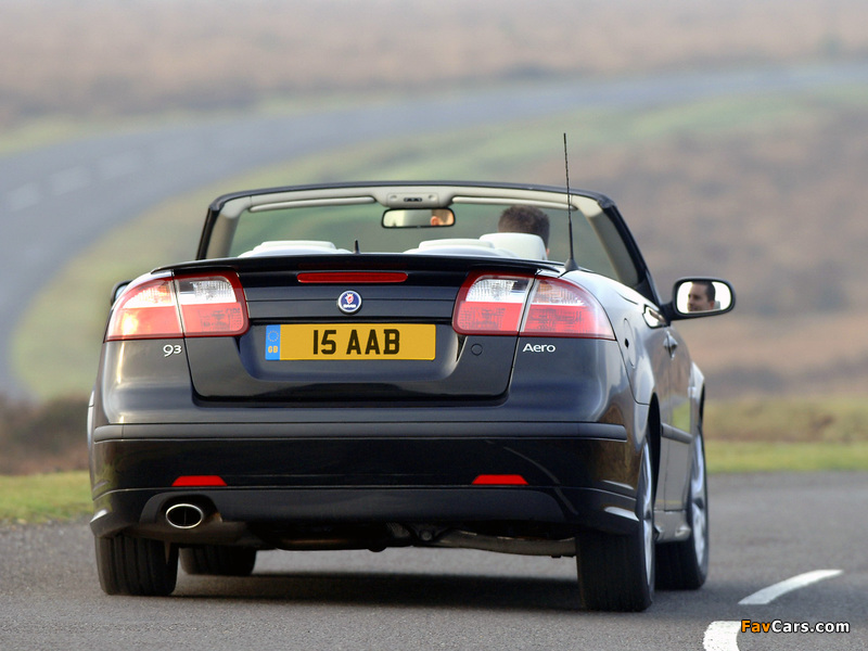 Images of Saab 9-3 Aero Convertible UK-spec 2003–07 (800 x 600)