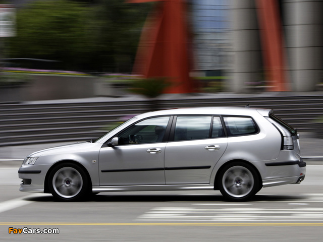 Images of Saab 9-3 Aero SportCombi 2006–07 (640 x 480)