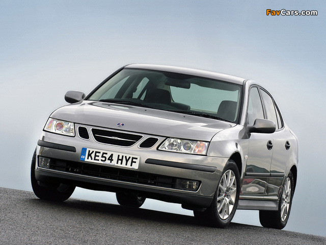 Photos of Saab 9-3 1.8t Sport Sedan UK-spec 2002–07 (640 x 480)