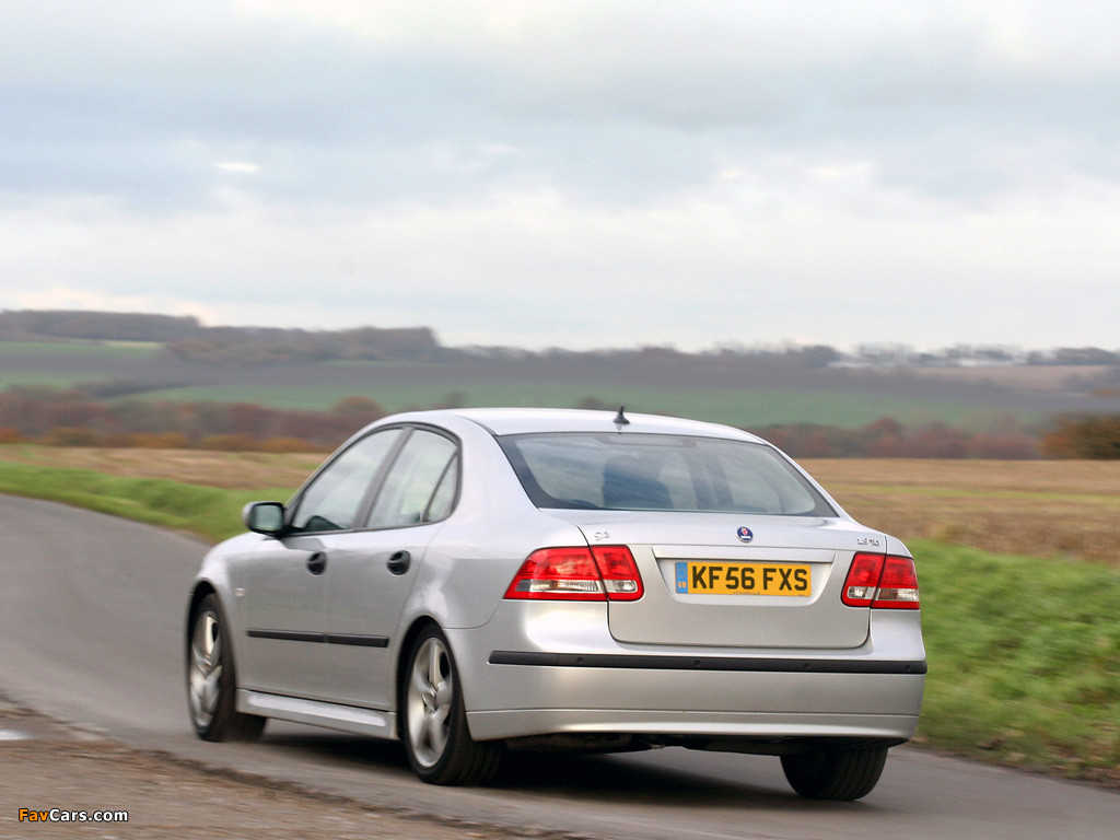 Photos of Saab 9-3 1.9TiD Sport Sedan UK-spec 2004–07 (1024 x 768)