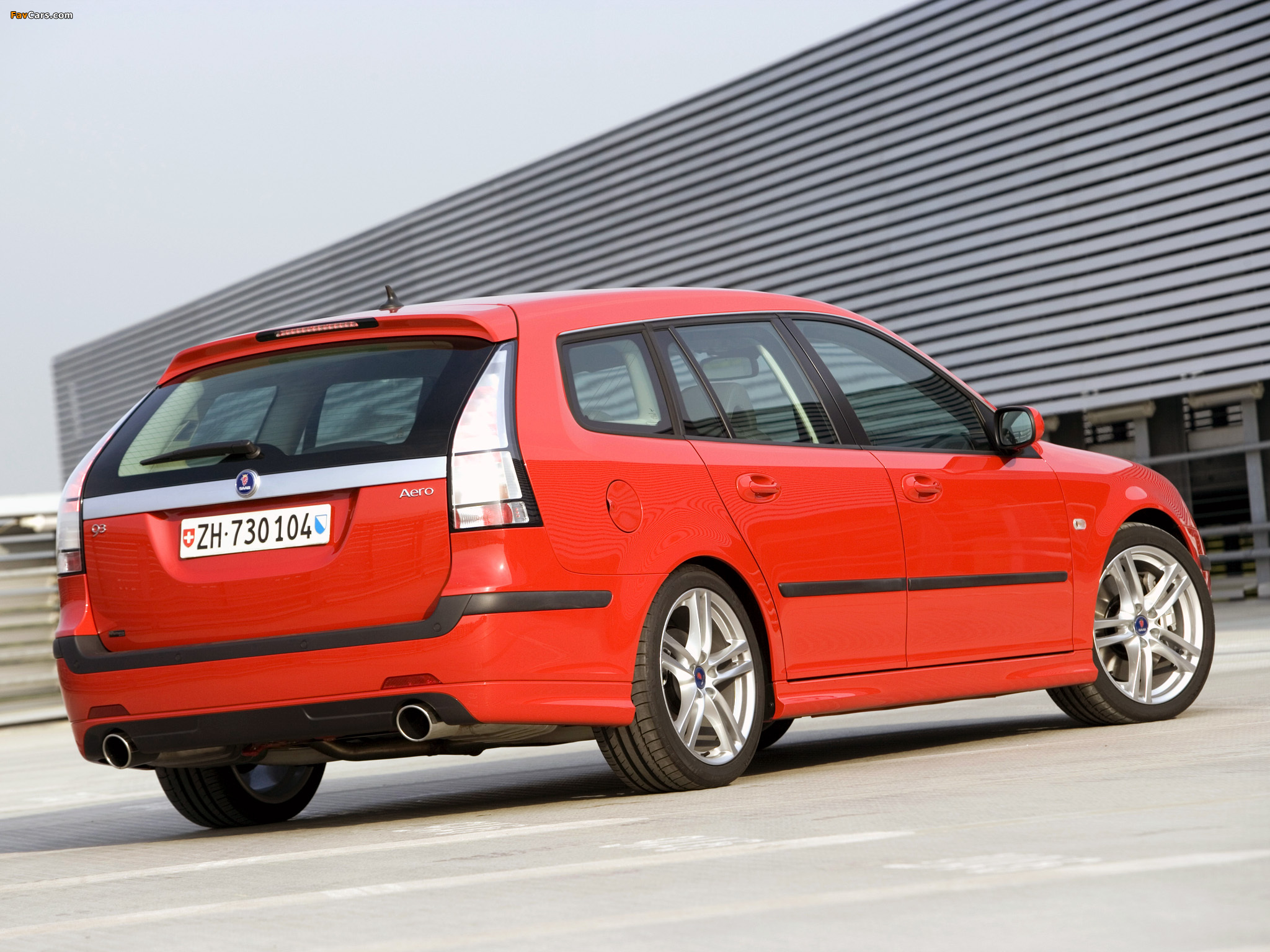 Photos of Hirsch Saab 9-3 Aero SportCombi 2006–07 (2048 x 1536)