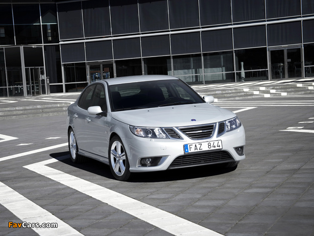 Photos of Saab 9-3 Aero Sport Sedan 2008–11 (640 x 480)