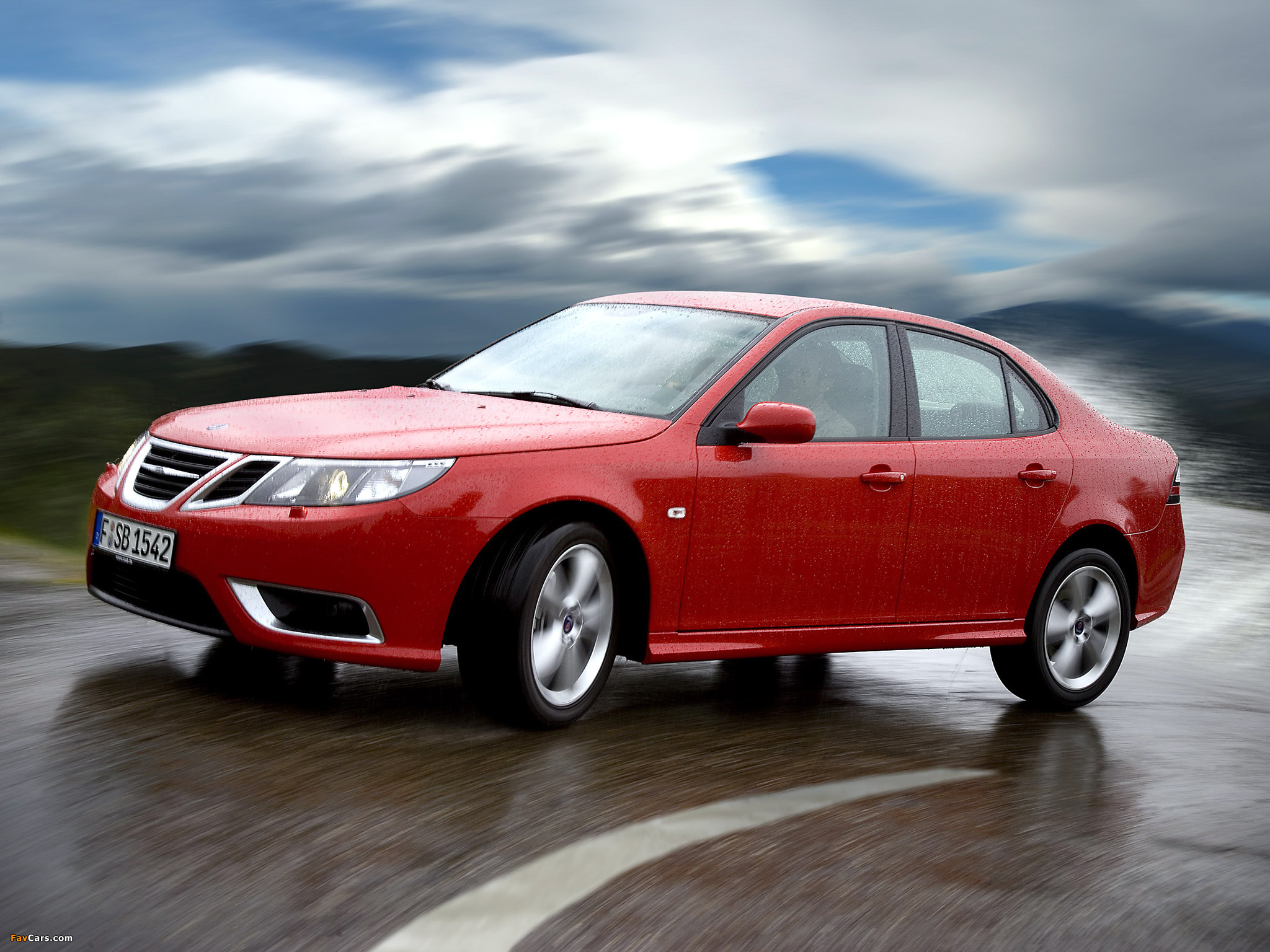 Photos of Saab 9-3 Aero Sport Sedan 2008–11 (2048 x 1536)