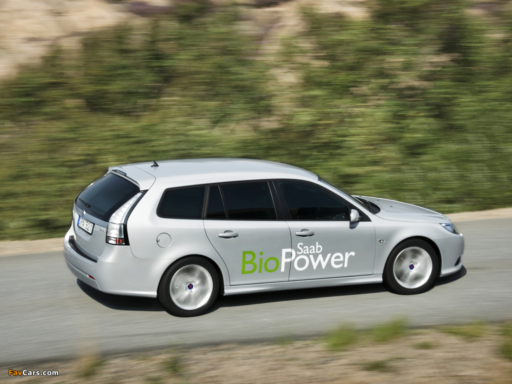 Photos of Saab 9-3 BioPower SportCombi 2008–11 (1024 x 768)