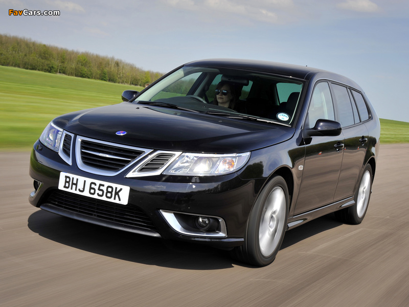 Photos of Saab 9-3 Aero SportCombi UK-spec 2008–11 (800 x 600)