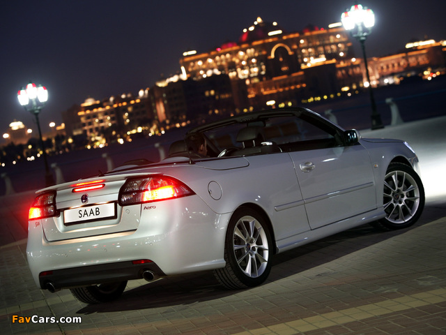 Photos of Saab 9-3 Aero Convertible 2008–11 (640 x 480)