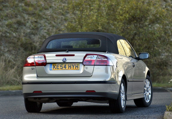 Pictures of Saab 9-3 1.8t Convertible UK-spec 2003–07