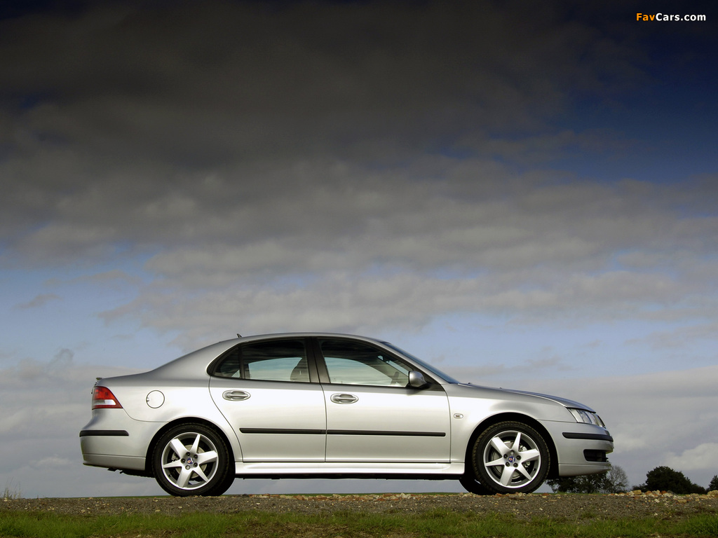 Pictures of Saab 9-3 1.9TiD Sport Sedan UK-spec 2004–07 (1024 x 768)