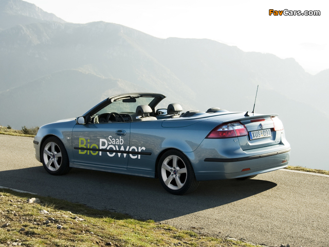 Pictures of Saab 9-3 BioPower Convertible 2006–07 (640 x 480)