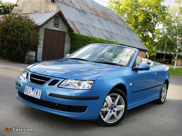 Pictures of Saab 9-3 1.9TiD Convertible 2006–07 (640 x 480)