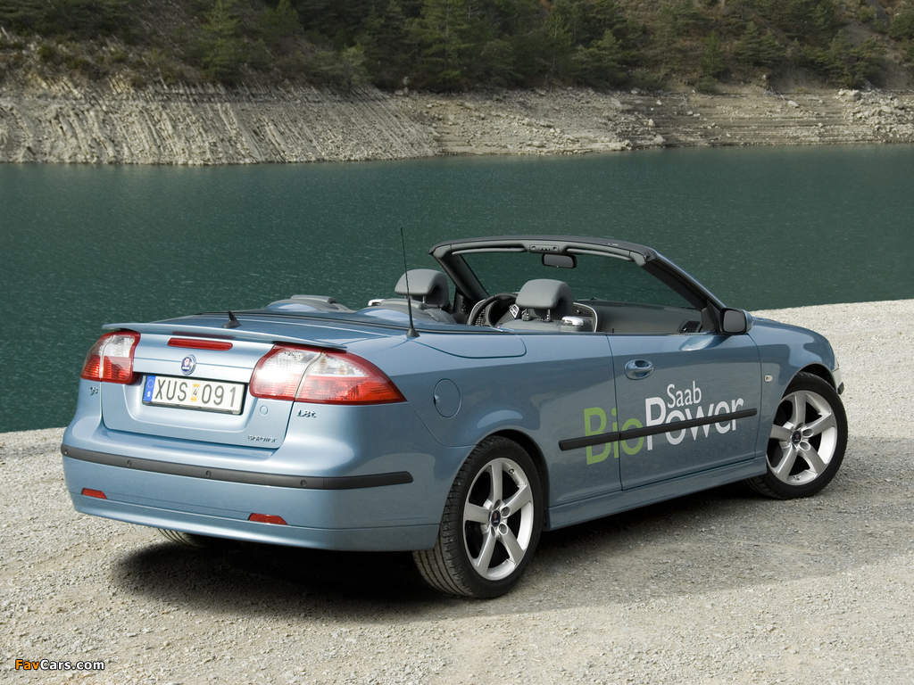 Pictures of Saab 9-3 BioPower Convertible 2006–07 (1024 x 768)