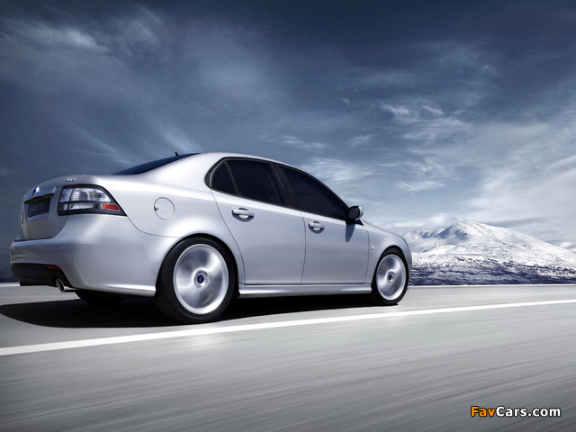 Pictures of Saab 9-3 Aero Sport Sedan 2008–11 (640 x 480)