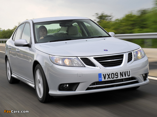 Pictures of Saab 9-3 Aero Sport Sedan UK-spec 2008–11 (640 x 480)