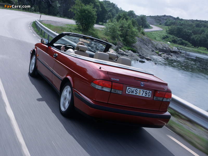 Saab 9-3 Convertible 1998–2003 wallpapers (800 x 600)