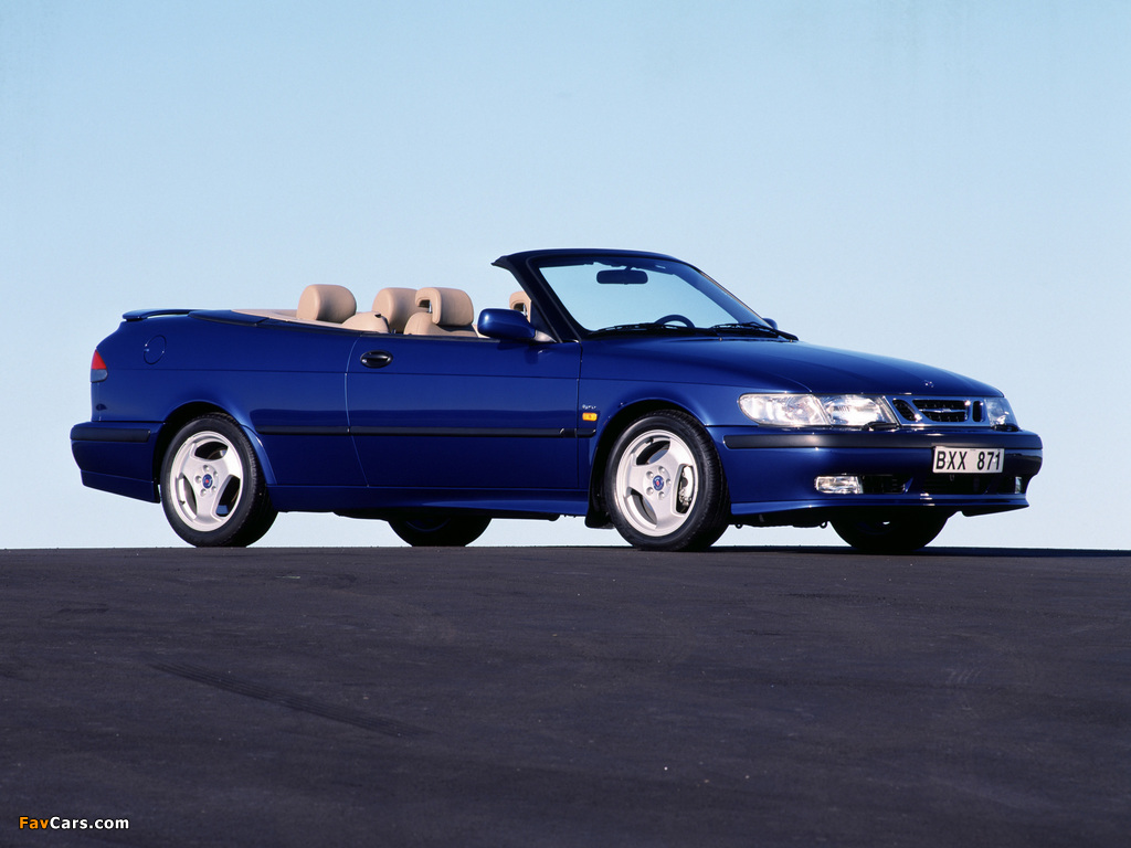 Saab 9-3 Aero Convertible 1999–2003 photos (1024 x 768)