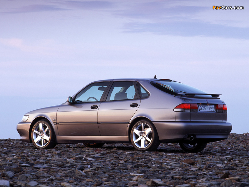 Saab 9-3 Aero 1999–2001 wallpapers (800 x 600)