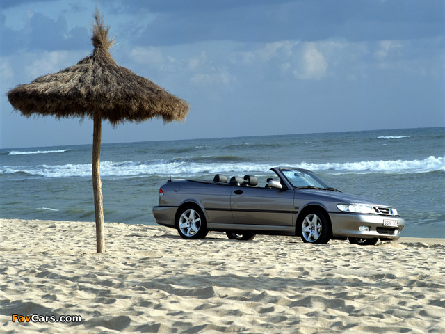 Saab 9-3 Aero Convertible 1999–2003 wallpapers (640 x 480)