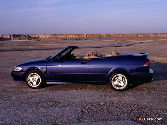 Saab 9-3 Aero Convertible 1999–2003 wallpapers (640 x 480)