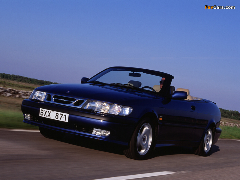 Saab 9-3 Aero Convertible 1999–2003 wallpapers (800 x 600)