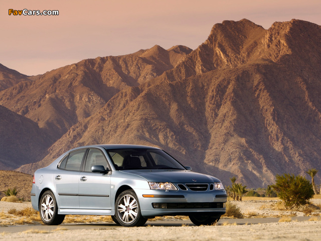 Saab 9-3 Sport Sedan US-spec 2002–07 photos (640 x 480)