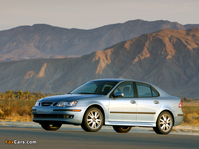 Saab 9-3 Sport Sedan US-spec 2002–07 photos (640 x 480)