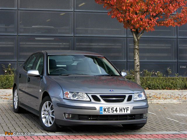 Saab 9-3 Sport Sedan 1.8t UK-spec 2002–07 pictures (640 x 480)
