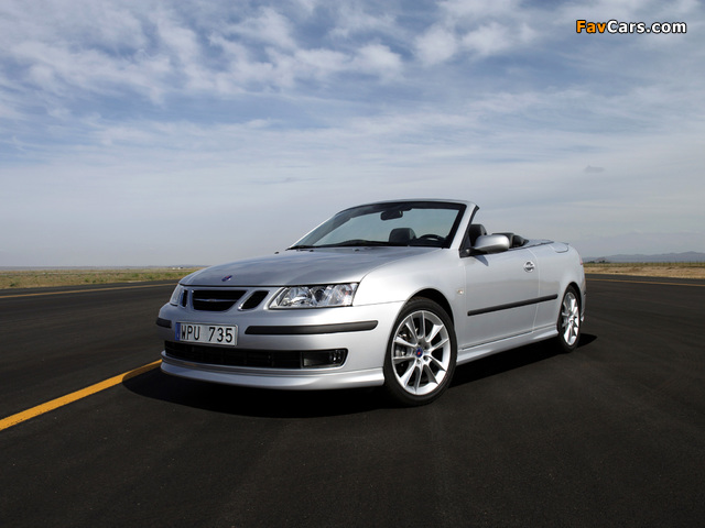 Saab 9-3 Aero Convertible 2003–07 photos (640 x 480)