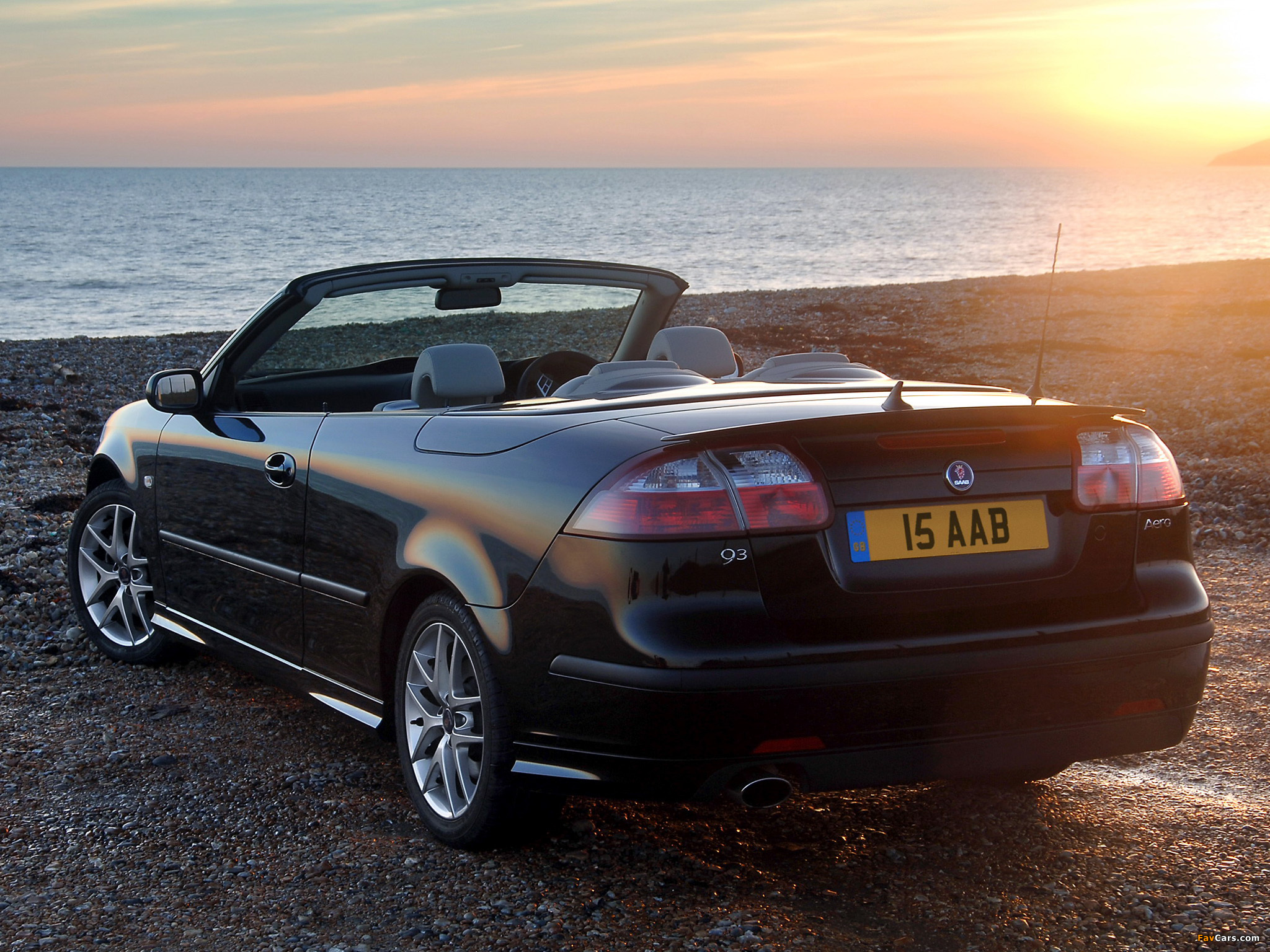 Saab 9-3 Aero Convertible UK-spec 2003–07 photos (2048 x 1536)