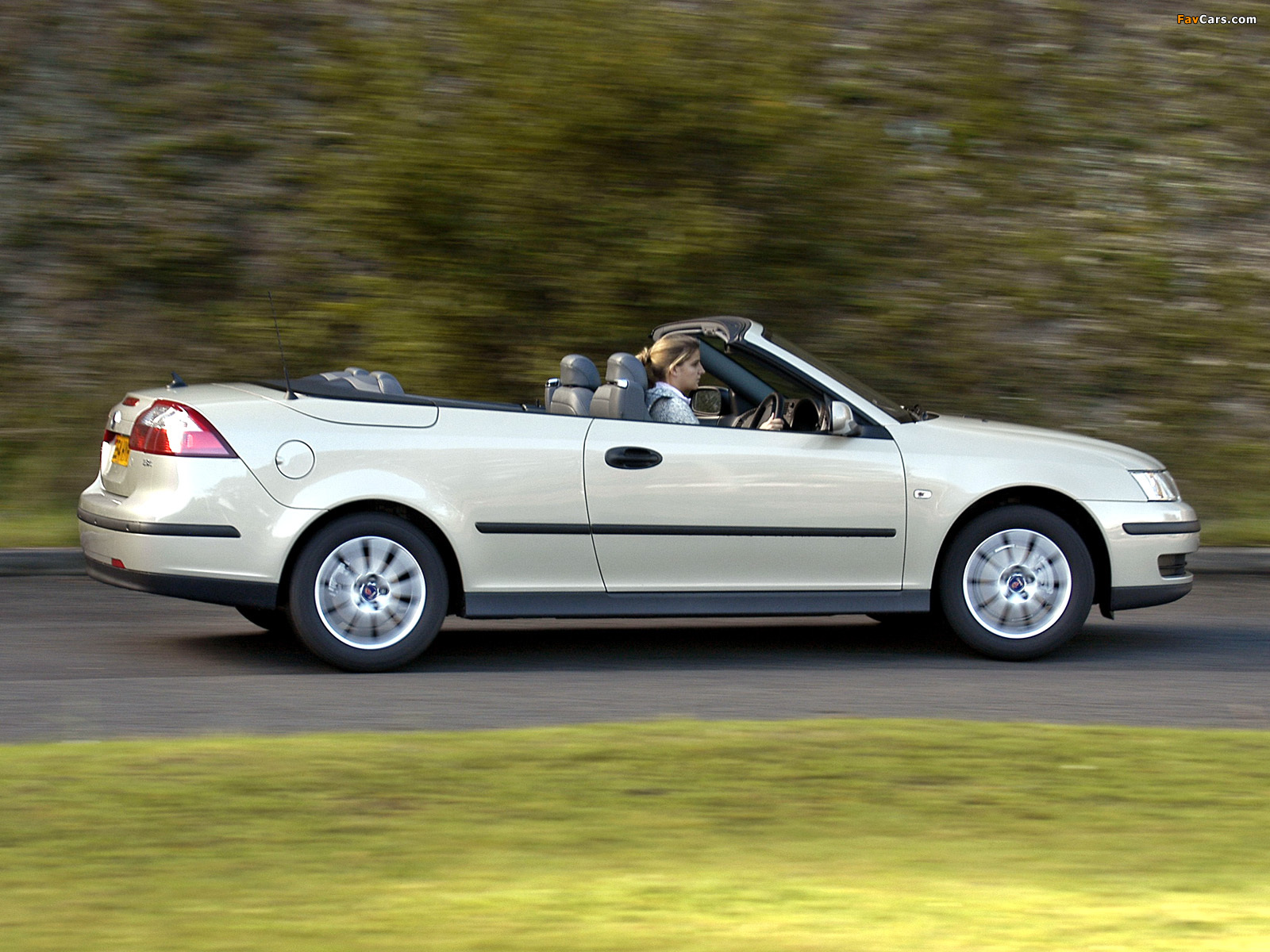 Saab 9-3 1.8t Convertible UK-spec 2003–07 photos (1600 x 1200)