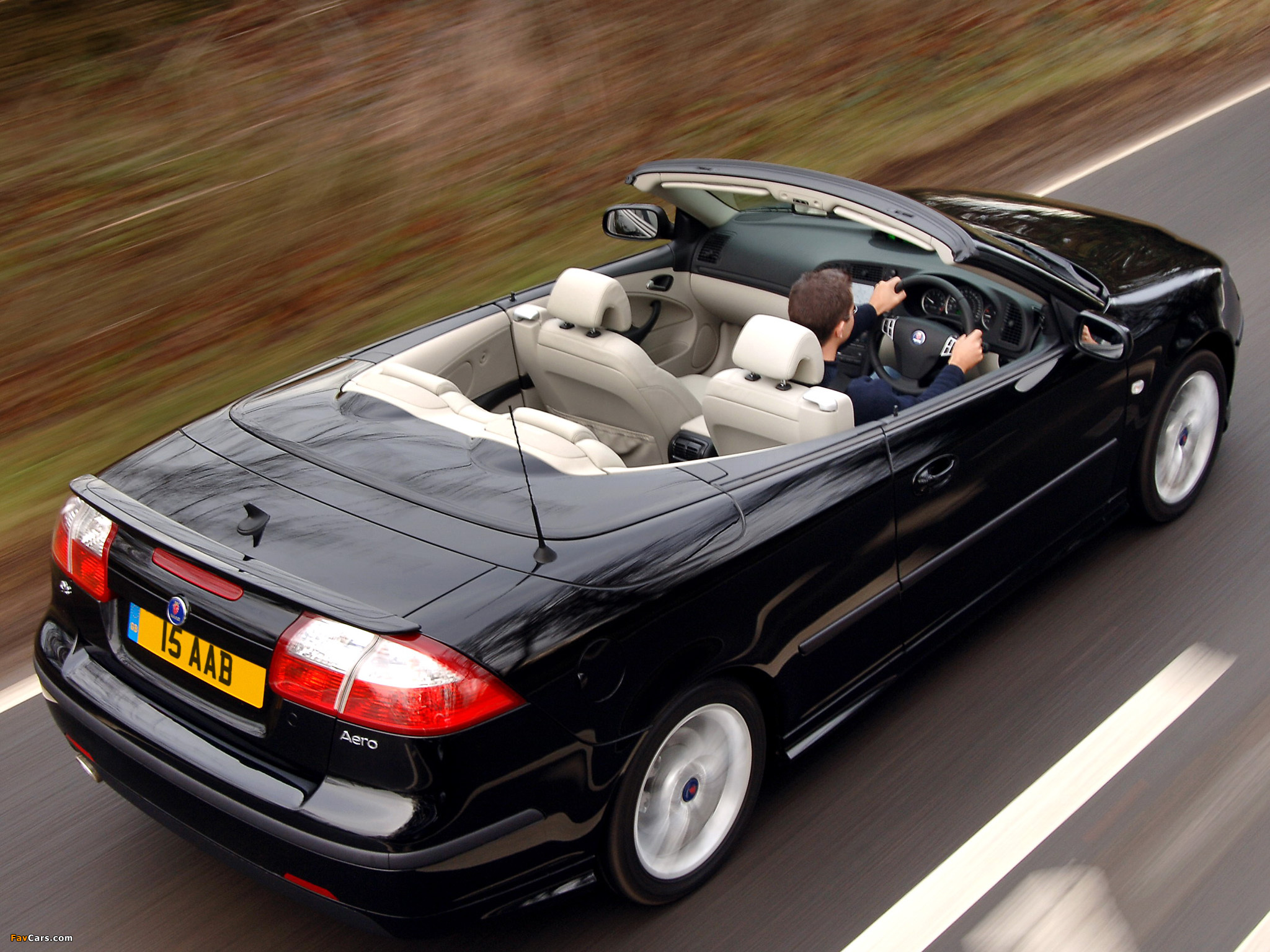 Saab 9-3 Aero Convertible UK-spec 2003–07 photos (2048 x 1536)