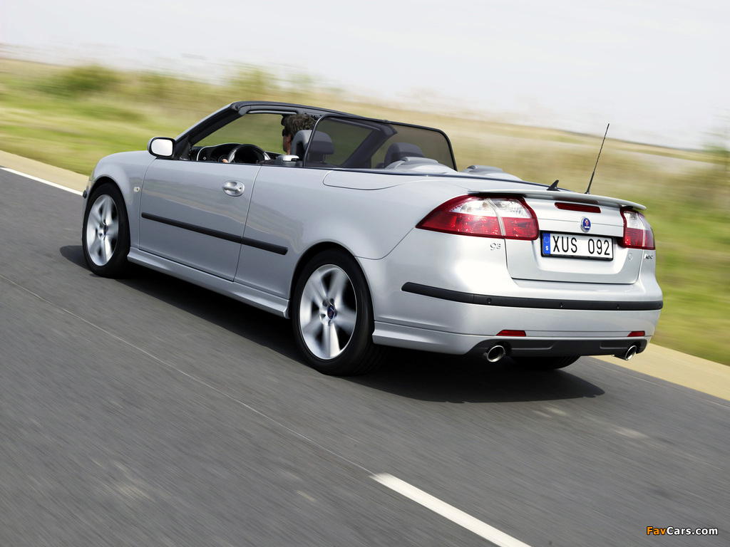 Saab 9-3 Aero Convertible 2003–07 pictures (1024 x 768)