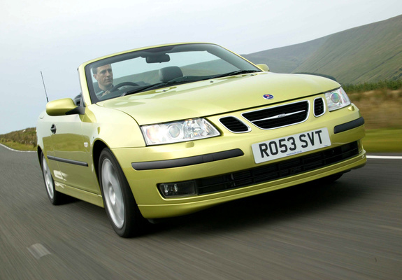 Saab 9-3 1.8t Convertible UK-spec 2003–07 pictures