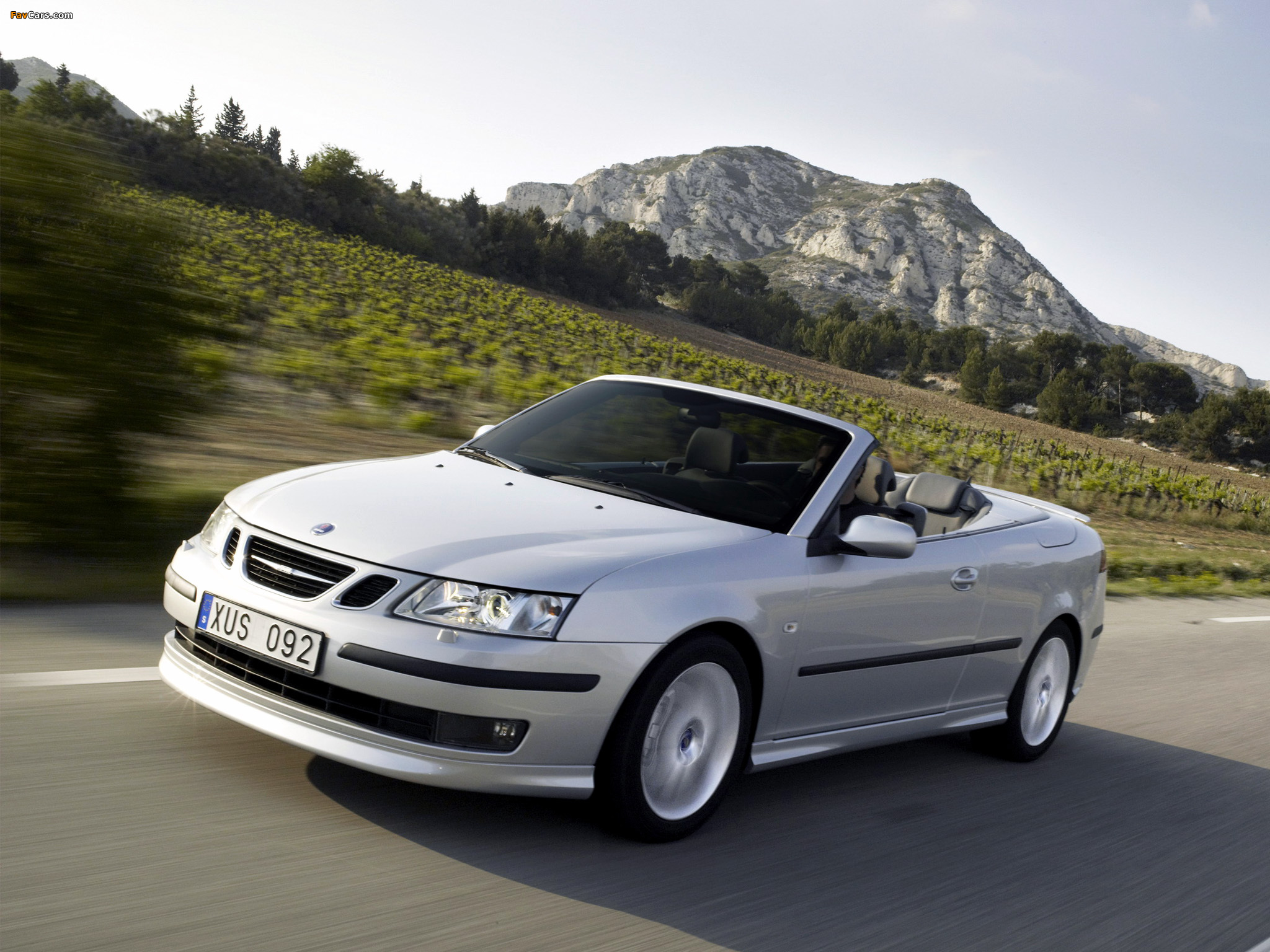 Saab 9-3 Aero Convertible 2003–07 wallpapers (2048 x 1536)