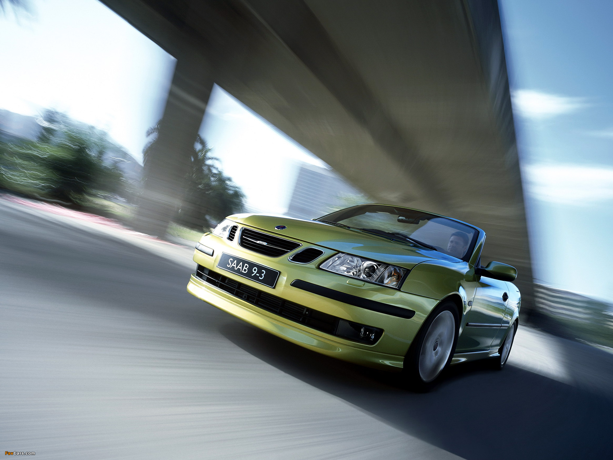 Saab 9-3 Aero Convertible 2003–07 wallpapers (2048 x 1536)