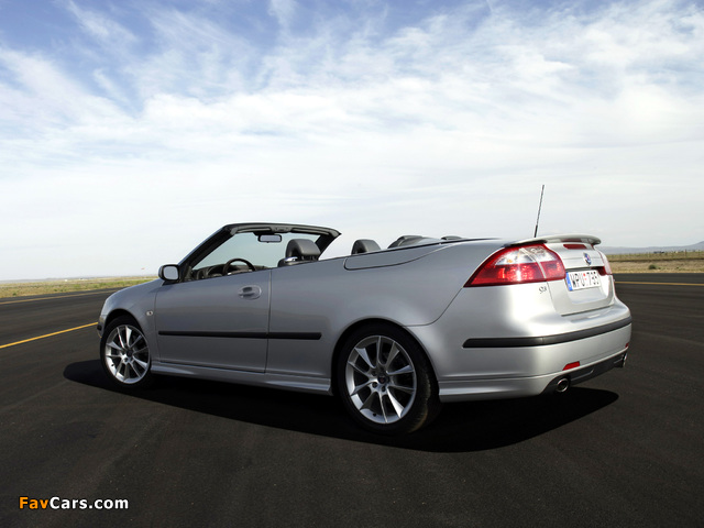 Saab 9-3 Aero Convertible 2003–07 wallpapers (640 x 480)