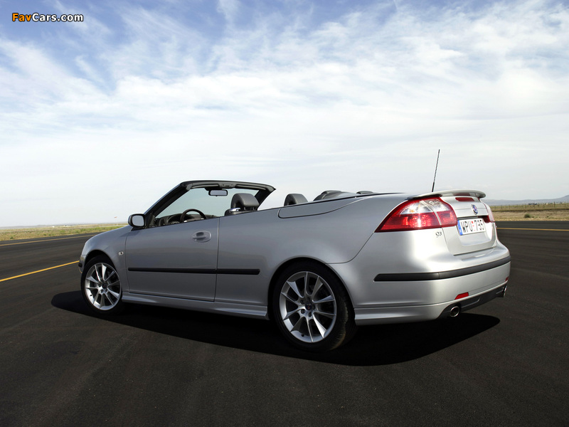 Saab 9-3 Aero Convertible 2003–07 wallpapers (800 x 600)