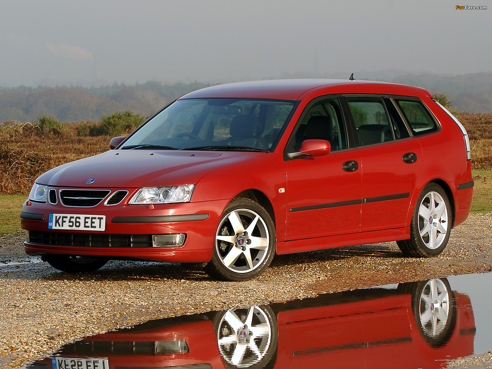 Saab 9-3 1.9TiD SportCombi UK-spec 2005–07 wallpapers (1600 x 1200)