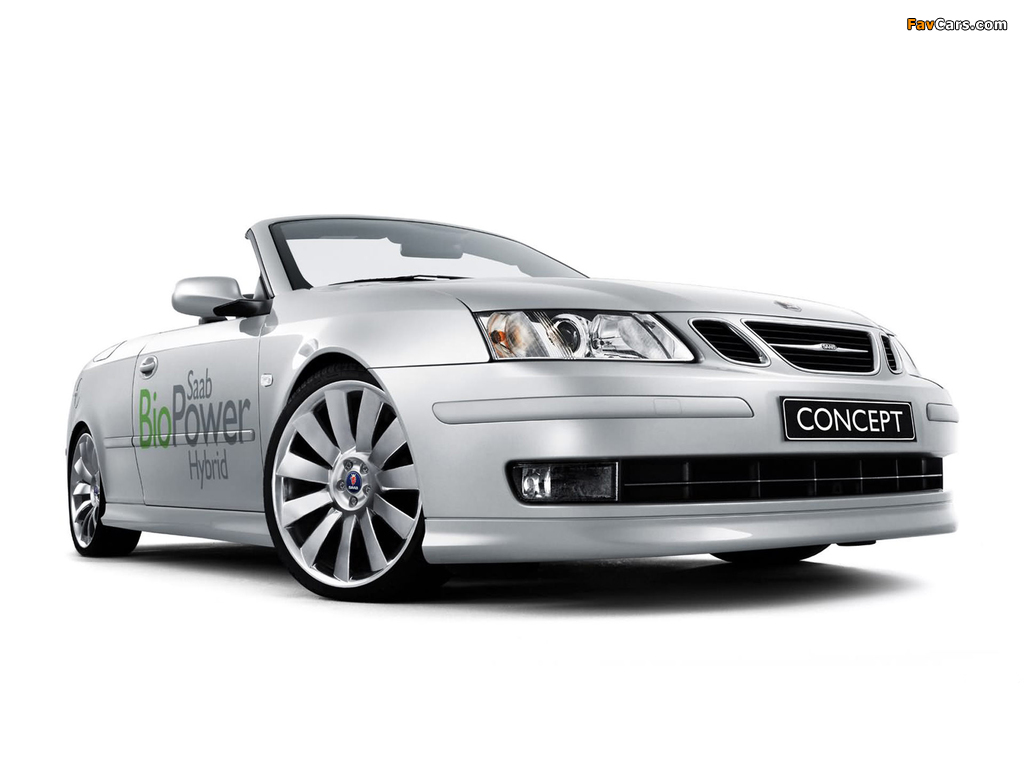 Saab 9-3 Convertible BioPower Hybrid Concept 2006 pictures (1024 x 768)