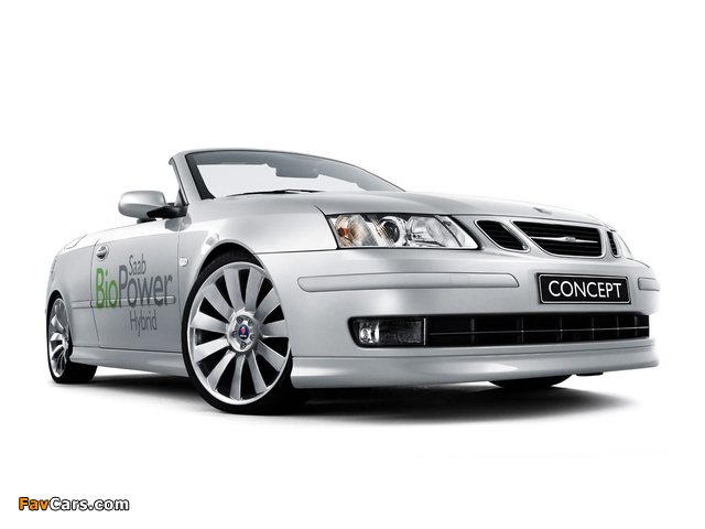 Saab 9-3 Convertible BioPower Hybrid Concept 2006 pictures (640 x 480)