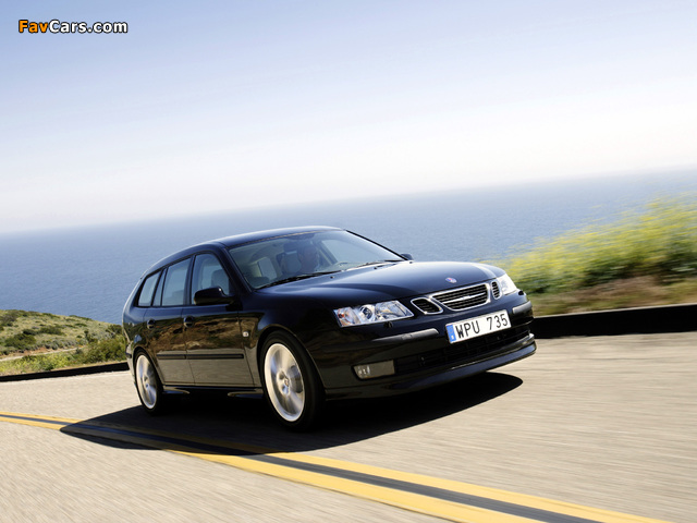 Saab 9-3 Aero SportCombi 2006–07 pictures (640 x 480)