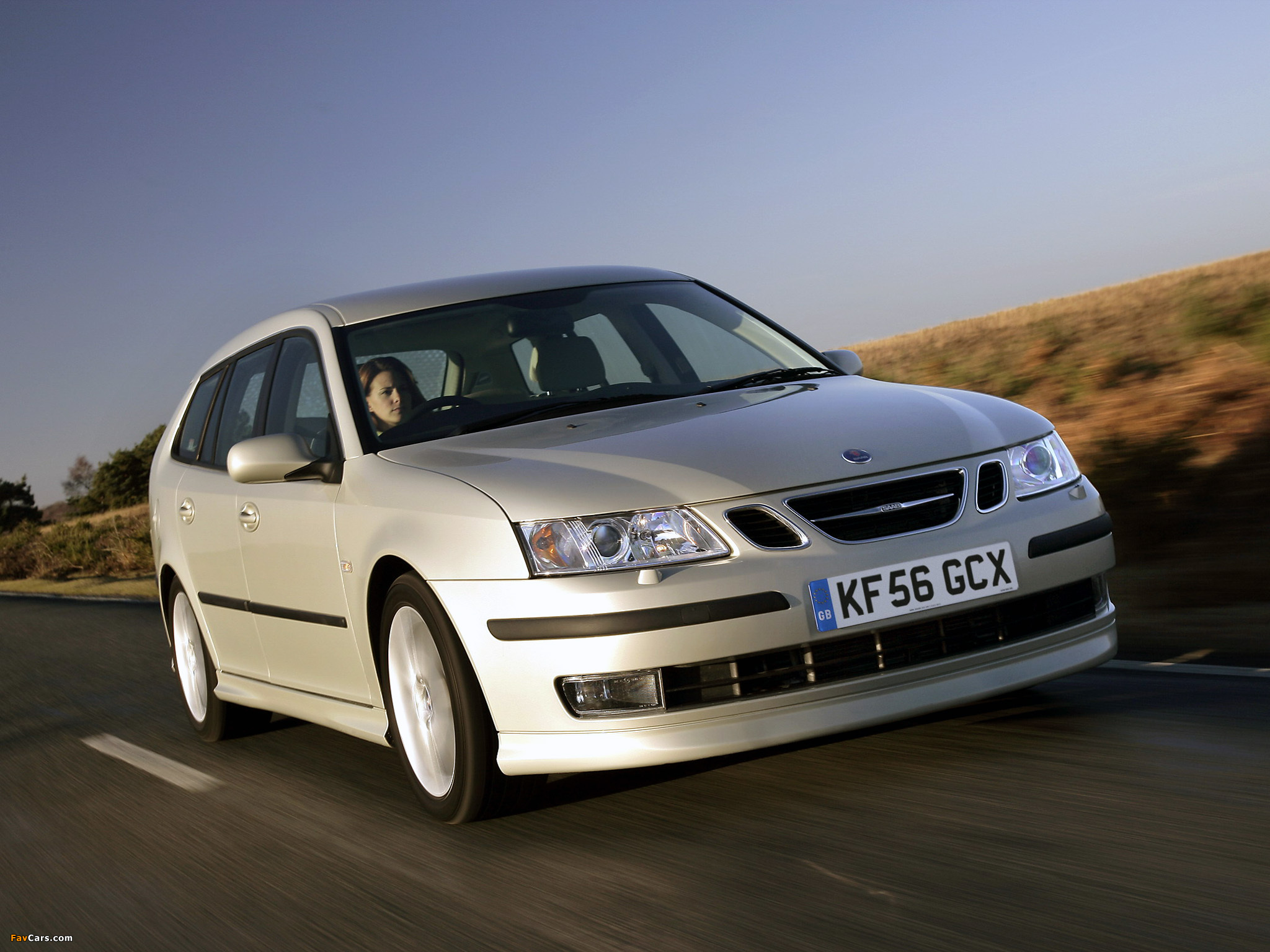 Saab 9-3 Aero SportCombi UK-spec 2006–07 pictures (2048 x 1536)