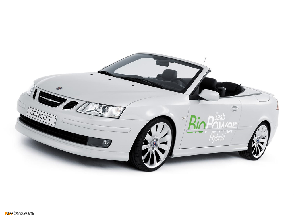 Saab 9-3 Convertible BioPower Hybrid Concept 2006 pictures (1024 x 768)
