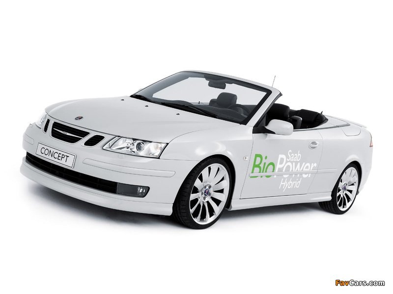 Saab 9-3 Convertible BioPower Hybrid Concept 2006 pictures (800 x 600)
