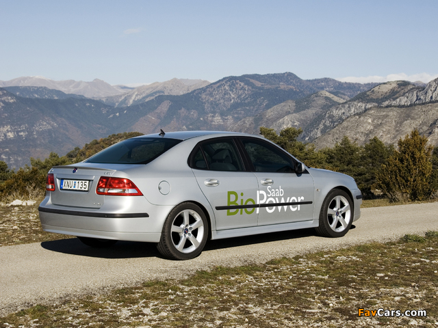 Saab 9-3 BioPower Sport Sedan 2006–07 pictures (640 x 480)
