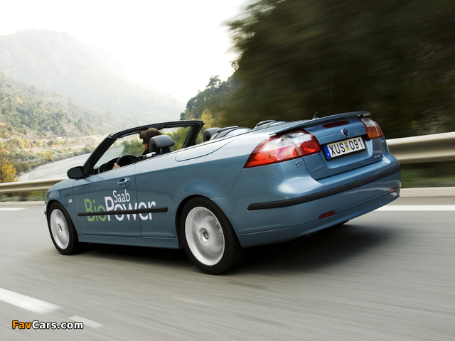 Saab 9-3 BioPower Convertible 2006–07 wallpapers (640 x 480)