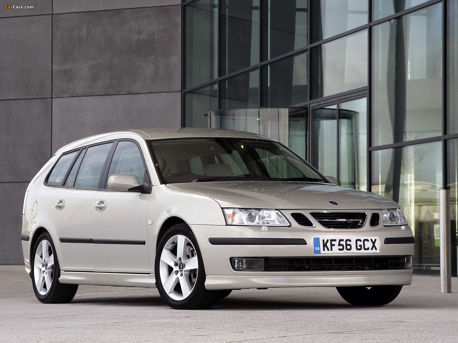 Saab 9-3 Aero SportCombi UK-spec 2006–07 wallpapers (1600 x 1200)