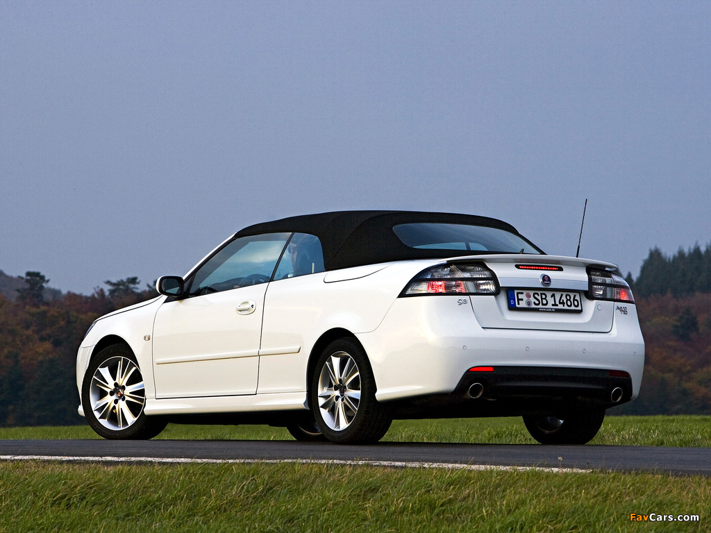 Saab 9-3 Aero Convertible 2008–11 images (1024 x 768)