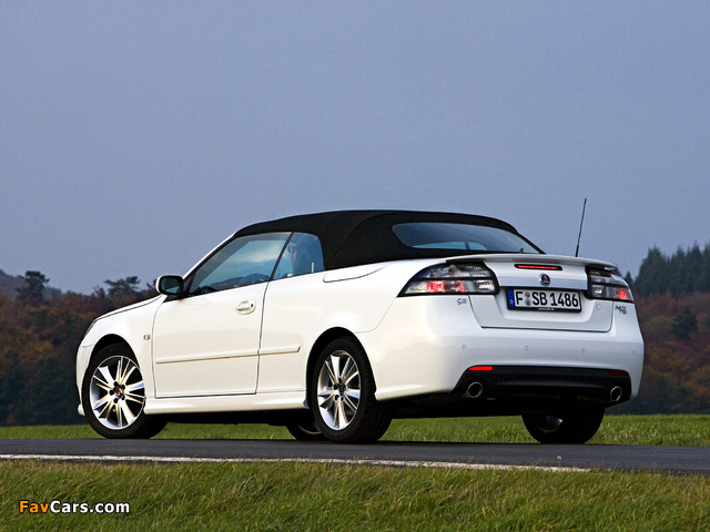 Saab 9-3 Aero Convertible 2008–11 images (640 x 480)