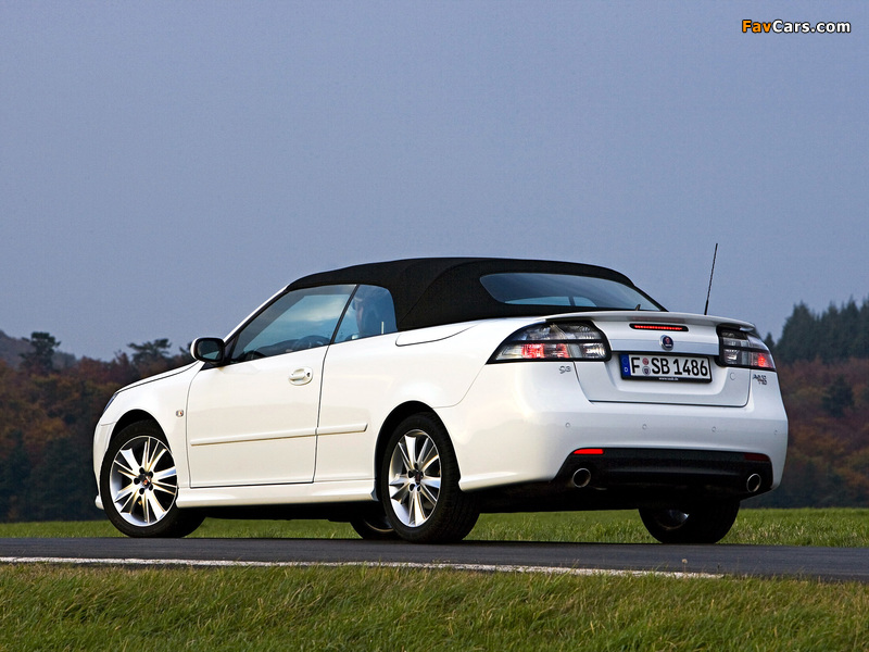 Saab 9-3 Aero Convertible 2008–11 images (800 x 600)