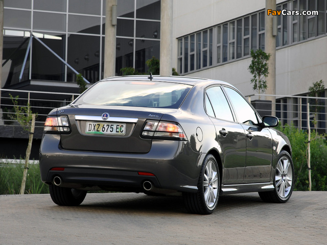 Saab 9-3 Aero Sport Sedan 2008–11 images (640 x 480)